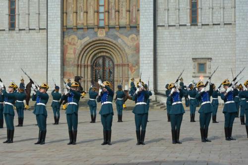 Parade du régiment Présidentiel