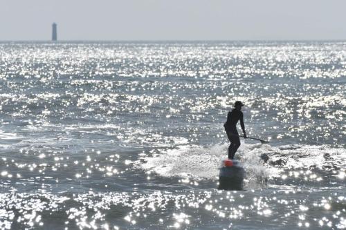 Plage de la Baleine, la Tranche sur mer, phare des Baleineaux