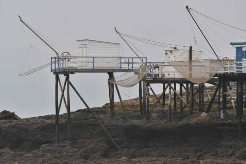 Carrelets, plage de Pontaillac
