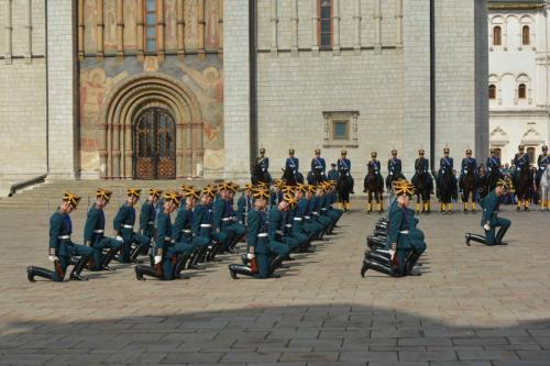 Parade du régiment Présidentiel