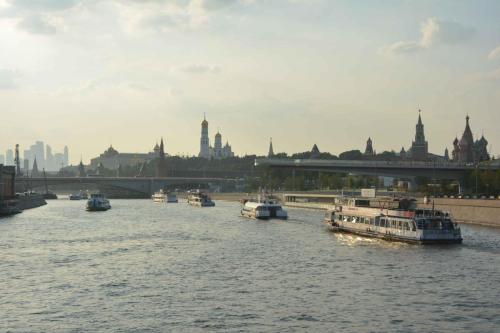 Panorama, quartier d'affaires, Kremlin, Cathédrale Basile-le-Bienheureux.