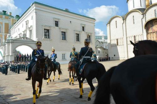 Parade du régiment Présidentiel