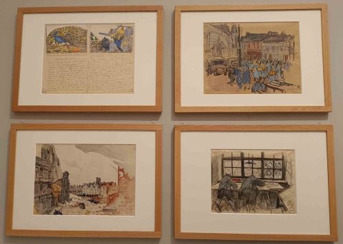 Illustrations de Mathurin Méheut sur la 1ème guerre mondiale à laquelle il participa