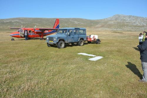 En attendant le départ de l'avion.