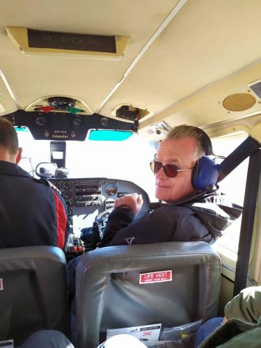 Voyage à la place du copilote.