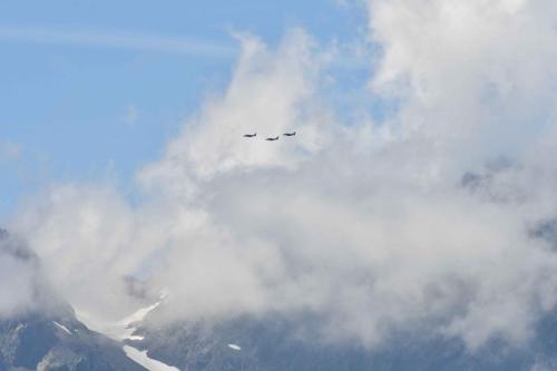 Patrouille de France au- dessus de l'Alpe d'Huez