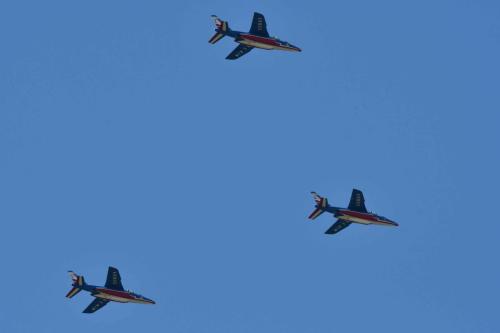 Patrouille de France au- dessus de l'Alpe d'Huez