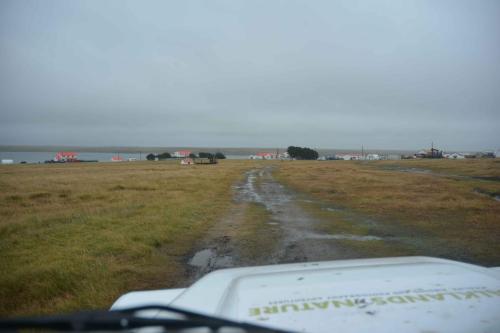 Fin de la piste défoncée et des risques d'embourbement.