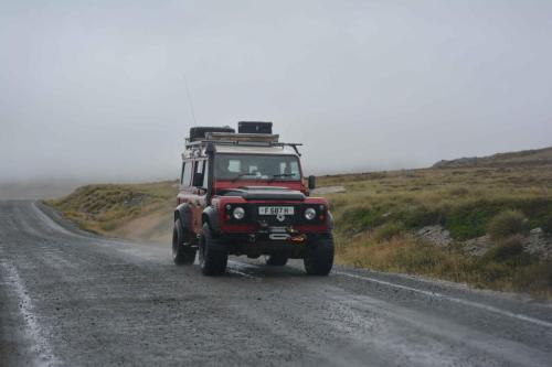 Land Rover, voiture idéale pour les Falkland, il y en a partout.