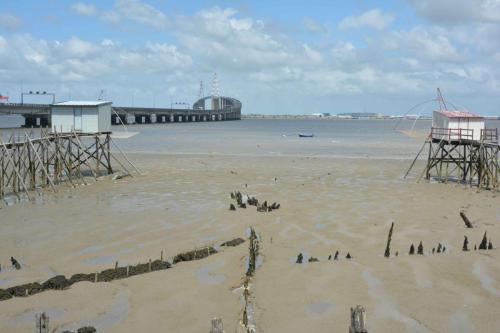 Pont de Saint-Nazaire et estuaire de la Loire depuis Saint-Brévin-les-pins