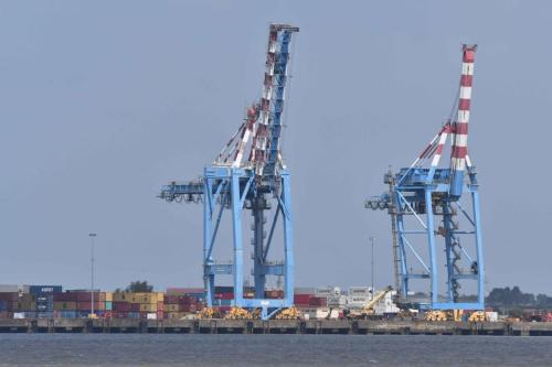Port de Saint-Nazaire depuis Saint-Brévin-les-pins