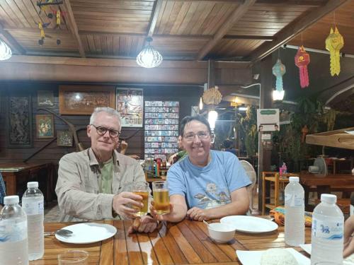 Une bière pour le dernier dîner en Thaïlande.