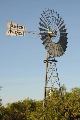 Eolienne au Roadhouse où nous passons la nuit