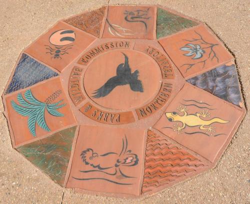 Entrée du parc animalier du désert