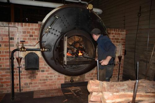 Chaudière pour le fonctionnement des machines de la mine