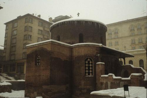 La rotonde Saint-Georges est le plus ancien bâtiment préservé de Sofia. Elle date du début du IVᵉ siècle
